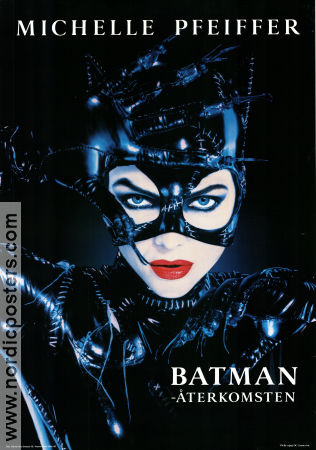 Batman Returns 1992 movie poster Michelle Pfeiffer Tim Burton Find more: Batman Find more: DC Comics Cats Ladies