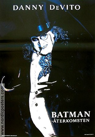 Batman återkomsten 1992 poster Danny de Vito Tim Burton Hitta mer: DC Comics