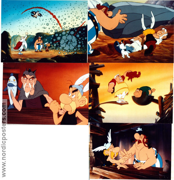 Asterix et le coup du menhir 1989 large lobby cards Roger Carel Philippe Grimond