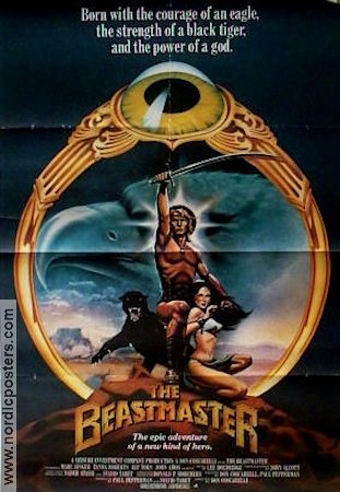The Beastmaster 1982 movie poster Marc Singer Tanya Roberts Rip Torn