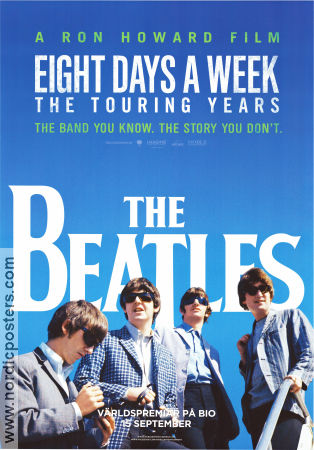 Beatles: Eight Days a Week The Touring Years 2016 poster Beatles John Lennon Ron Howard Rock and pop Documentaries