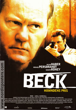 Beck hämndens pris 2001 movie poster Peter Haber Mikael Persbrandt Kjell Sundvall Find more: Martin Beck Police and thieves From TV