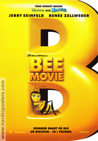 Bee Movie 2007 poster Jerry Seinfeld Simon J Smith