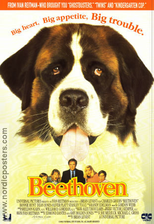 Beethoven 1992 poster Charles Grodin Bonnie Hunt Dean Jones Brian Levant Dogs