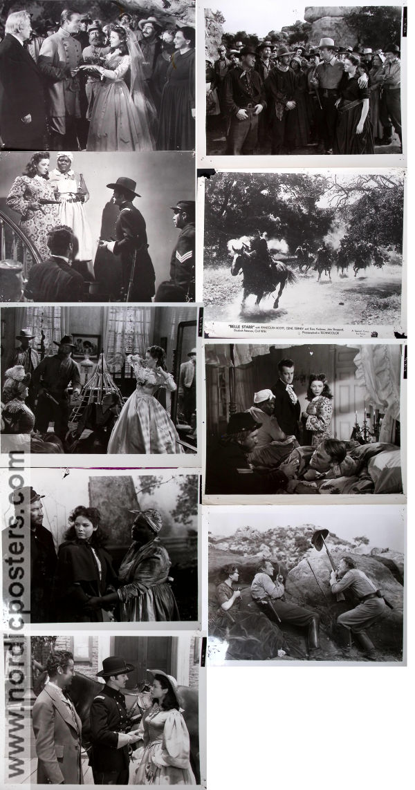 Belle Starr 1941 photos Randolph Scott Dana Andrews Gene Tierney Irving Cummings