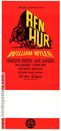 Ben-Hur 1959 poster Charlton Heston Jack Hawkins Stephen Boyd William Wyler Svärd och sandal