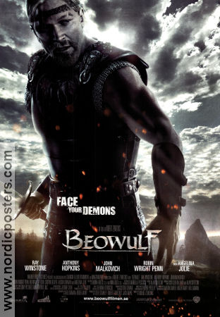 Beowulf 2007 poster Ray Winstone Crispin Glover Angelina Jolie Robert Zemeckis Hitta mer: Vikings