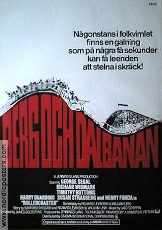 Rollercoaster 1977 movie poster George Segal Henry Fonda