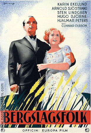 Bergslagsfolk 1937 movie poster Karin Ekelund Sten Lindgren