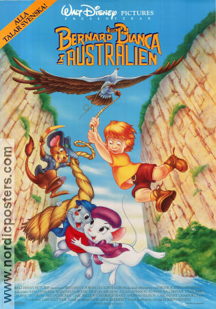 The Rescuers Down Under 1990 movie poster Bob Newhart Hendel Butoy Find more: Bernard och Bianca