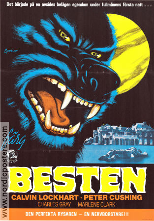 The Beast Must Die 1974 movie poster Calvin Lockhart Peter Cushing Marlene Clark Paul Annett