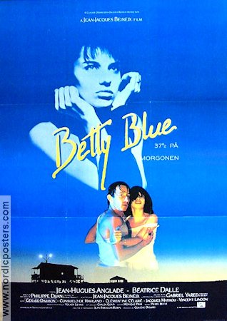 Betty Blue 1986 movie poster Beatrice Dalle Jean-Hugues Anglade Jean-Jacques Beineix