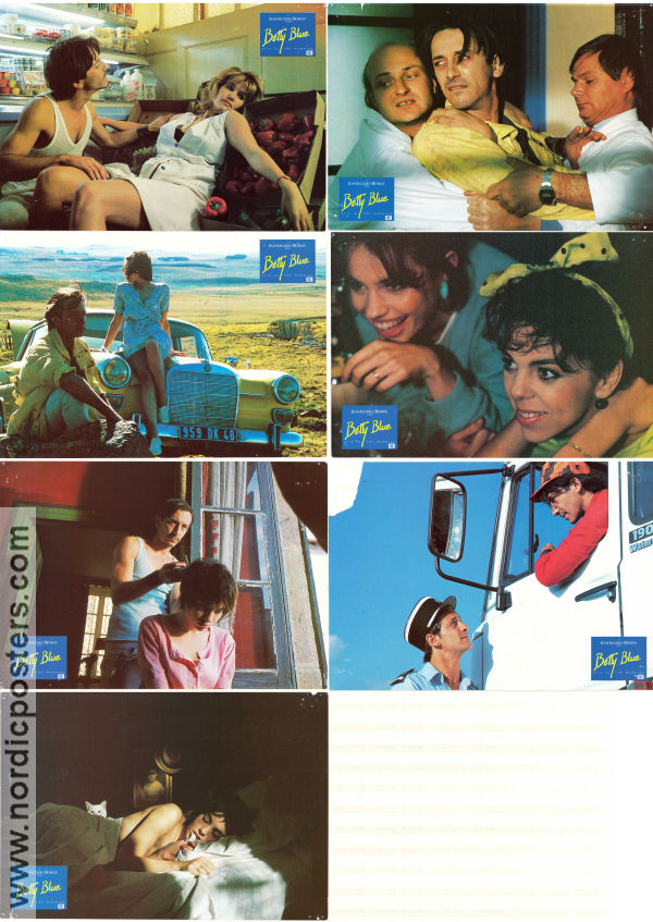 Betty Blue 1986 lobby card set Beatrice Dalle Jean-Hugues Anglade Jean-Jacques Beineix