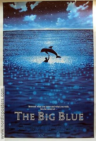 The Big Blue 1988 movie poster Rosanna Arquette Jean Reno Luc Besson Diving