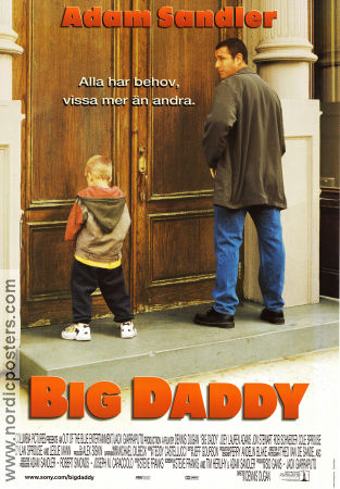 Big Daddy 1999 movie poster Adam Sandler Joey Lauren Adams Dennis Dugan Kids