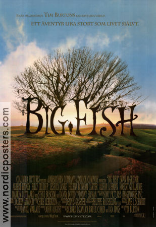 Big Fish 2003 movie poster Ewan McGregor Albert Finney Billy Crudup Tim Burton Fish and shark