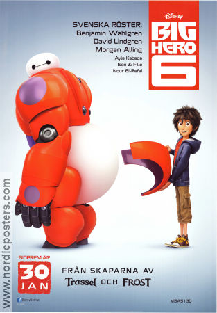 Big Hero 6 2014 poster Ryan Potter Don Hall Animerat Robotar