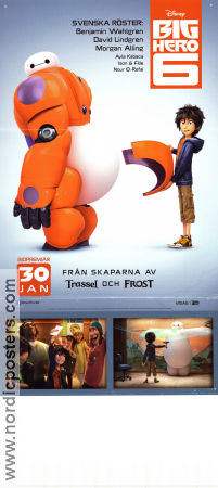 Big Hero 6 2014 poster Ryan Potter Don Hall Animerat Robotar