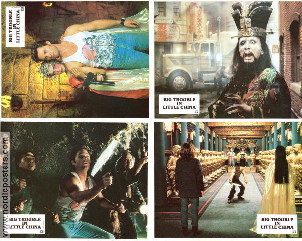 Big Trouble in Little China 1986 lobby card set Kurt Russell Kim Cattrall Dennis Dun John Carpenter Asia