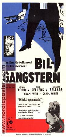 Bilgangstern 1960 poster Richard Todd Peter Sellers Elizabeth Sellars John Guillermin Bilar och racing