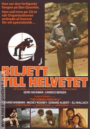Biljett till helvetet 1977 poster Gene Hackman Candice Bergen Richard Widmark Stanley Kramer