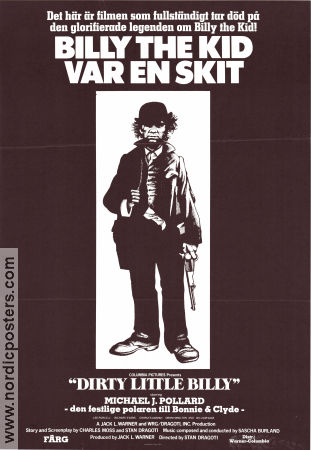 Billy the Kid var en skit 1972 poster Michael J Pollard Richard Evans Lee Purcell Stan Dragoti