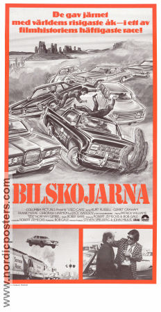 Bilskojarna 1980 poster Kurt Russell Jack Warden Gerrit Graham Robert Zemeckis Bilar och racing