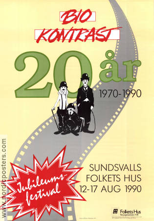 Bio Kontrast 20 år 1990 affisch Hitta mer: Festival Hitta mer: Folkets hus Hitta mer: Sundsvall