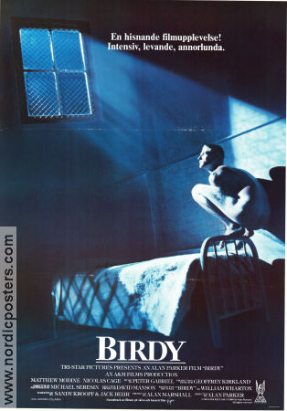 Birdy 1984 movie poster Matthew Modine Nicolas Cage John Harkins Alan Parker