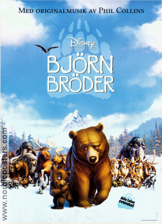 Brother Bear 2003 movie poster Joaquin Phoenix Aaron Blaise Animation