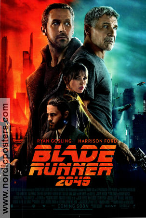 Blade Runner 2049 2017 movie poster Harrison Ford Ryan Gosling Ana de Armas Denis Villeneuve