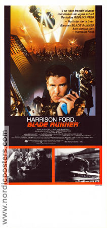 Blade Runner 1982 movie poster Harrison Ford Sean Young Rutger Hauer Ridley Scott Cult movies