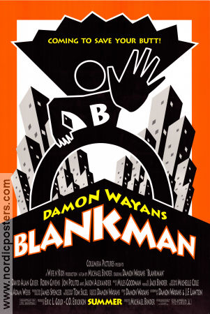 Blankman 1994 poster Damon Wayans David Alan Grier Robin Givens Mike Binder