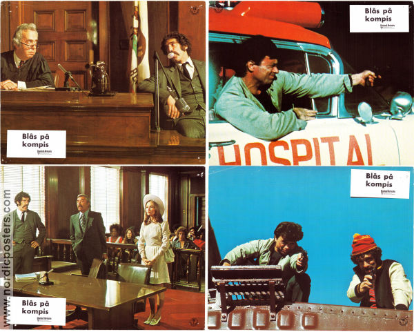 Busting 1974 lobby card set Elliott Gould Robert Blake Allen Garfield Peter Hyams Guns weapons Police and thieves