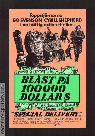 Blåst på 100000 dollar 1976 poster Bo Svenson Cybill Shepherd Paul Wendkos