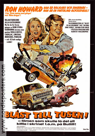 Grand Theft Auto 1977 movie poster Nancy Morgan Elizabeth Rogers Ron Howard Cars and racing