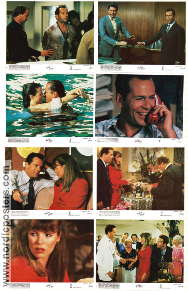 Blind Date 1987 lobby card set Kim Basinger Bruce Willis John Larroquette Blake Edwards