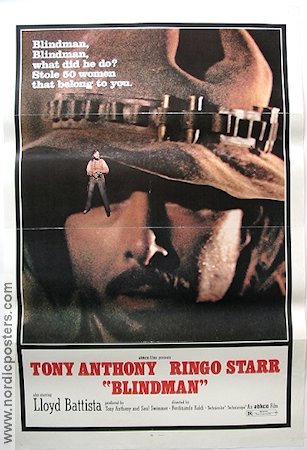 Blindman 1973 movie poster Tony Anthony Ringo Starr