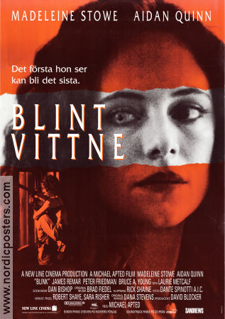 Blink 1993 movie poster Madeleine Stowe Aidan Quinn Michael Apted