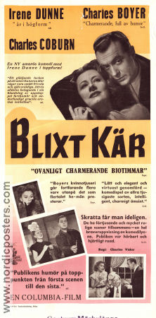 Blixtkär 1944 poster Irene Dunne Charles Boyer Charles Coburn Charles Vidor