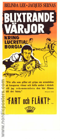 The Nights of Lucretia Borgia 1959 poster Belinda Lee Sergio Grieco