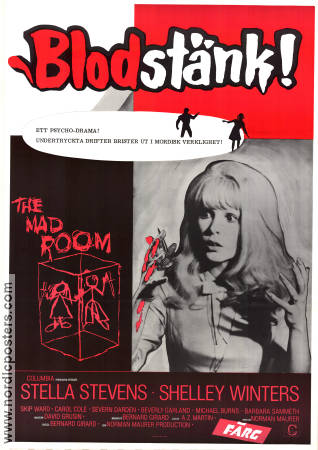 The Mad Room 1969 movie poster Stella Stevens Shelley Winters Skip Ward Bernard Girard