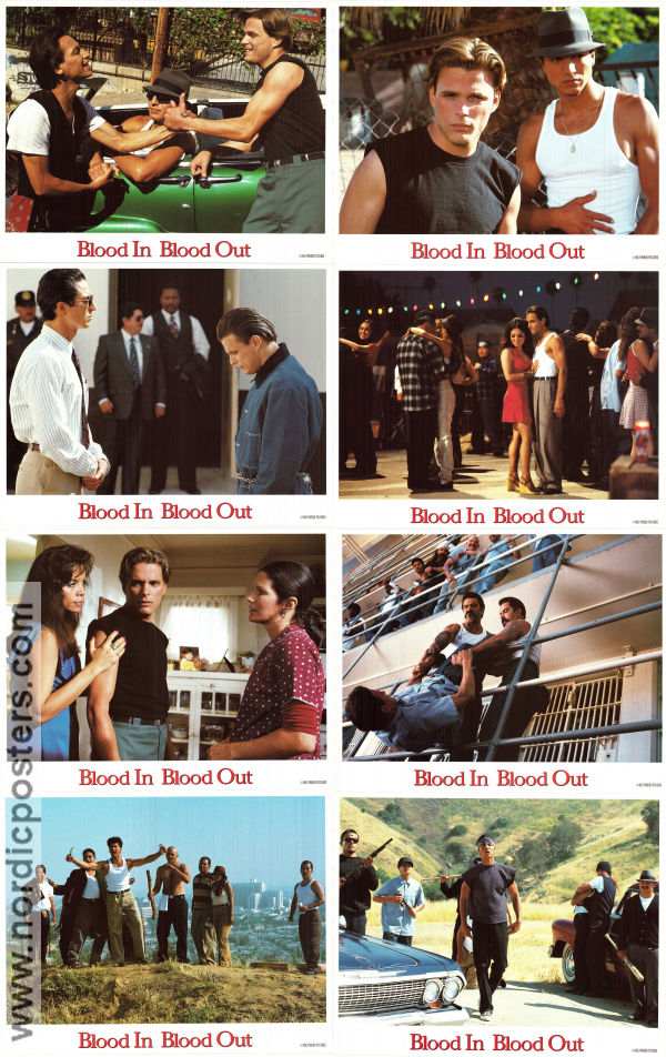 Bound by Honor 1993 lobby card set Jesse Borrego Damian Chapa Benjamin Bratt Taylor Hackford Gangs