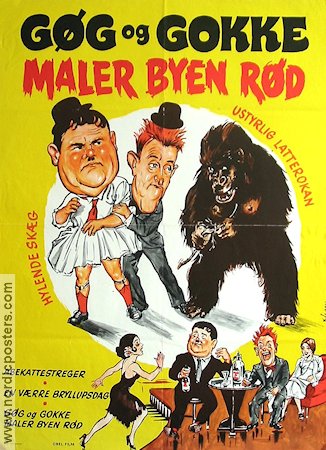 Blotto 1930 movie poster Laurel and Hardy Helan och Halvan