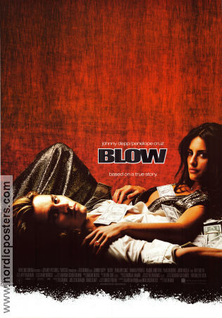 Blow 2001 movie poster Johnny Depp Penelope Cruz Franka Potente Ted Demme