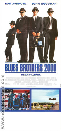 Blues Brothers 2000 1998 movie poster Dan Aykroyd John Goodman Walter Levine John Landis