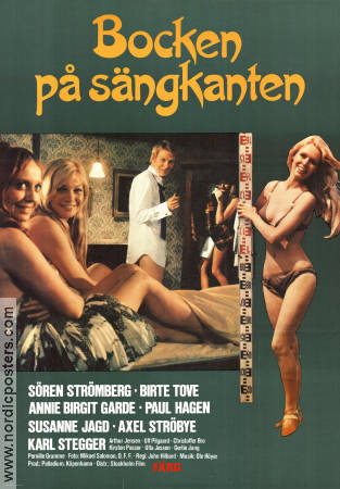 Motorvej på sengekanten 1972 movie poster Birte Tove Karl Stegger John Hilbard Denmark