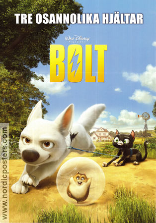 Bolt 2008 movie poster John Travolta Byron Howard Dogs