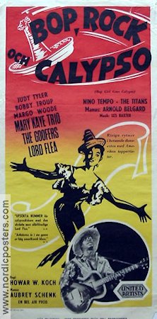 Bop Girl Goes Calypso 1958 movie poster Lord Flea Rock and pop