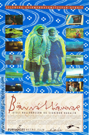 Börn natturunnar 1991 poster Gisli Halldorsson Sigrithur Hagalin Baldvin Halldorsson Frithrik Thor Frithriksson Filmen från: Iceland Affischen från: Iceland